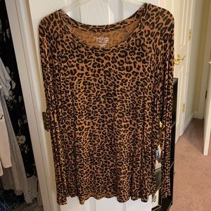 Long sleeve cheetah shirt